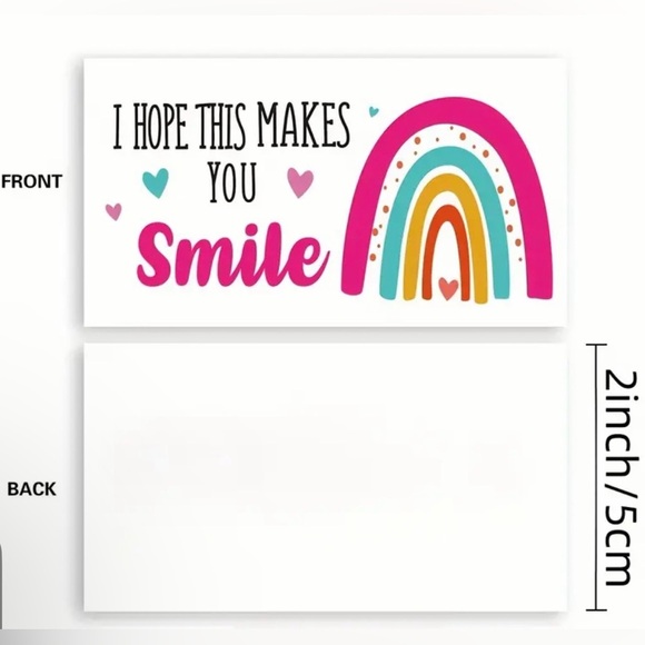 50 Rainbow Thank You‎ Cards - Picture 2 of 3